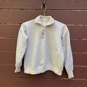 Vintage grey half zip sweatshirt